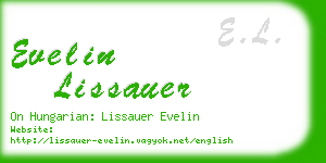 evelin lissauer business card